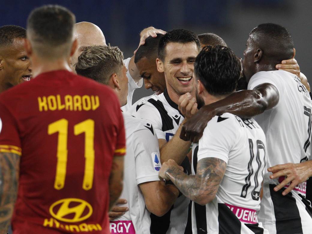  Roma - Udineze 0:2 Serija A 29. kolo rezultati 