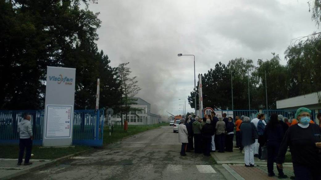  Požar u Novom Sadu - fabrika Koteks 
