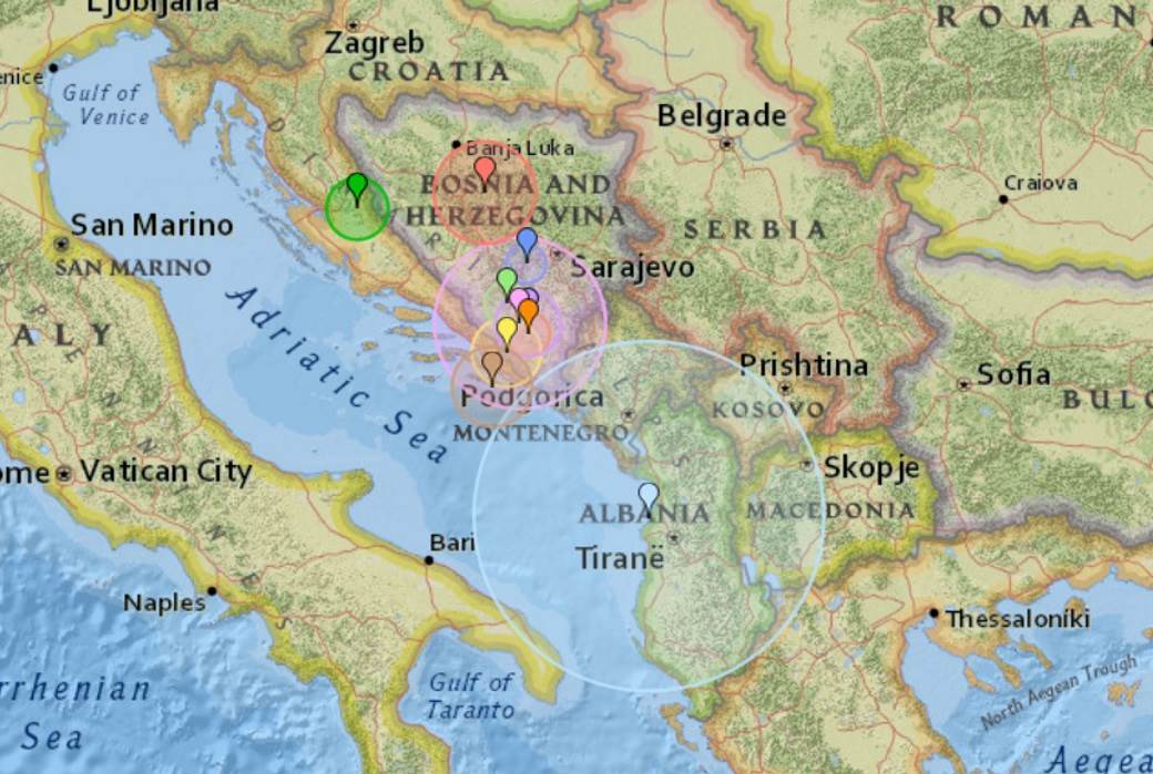  Zemljotres u BiH epicentar u Mostaru 