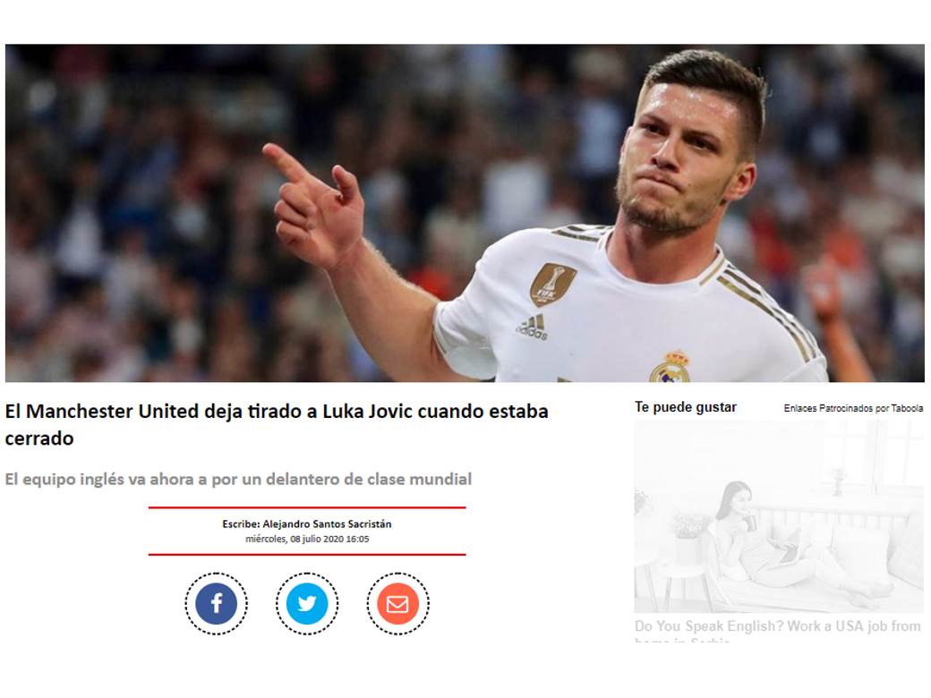  Luka Jović i Real Madrid pristali, Mančester junajted se predomislio: Ipak nema transfera! 