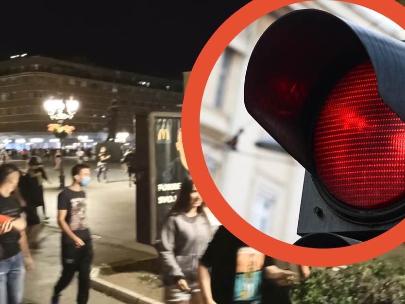 Novi Sad protesti neredi Novosađani stali na crveno svetlo semafor bežali od policije (VIDEO) 