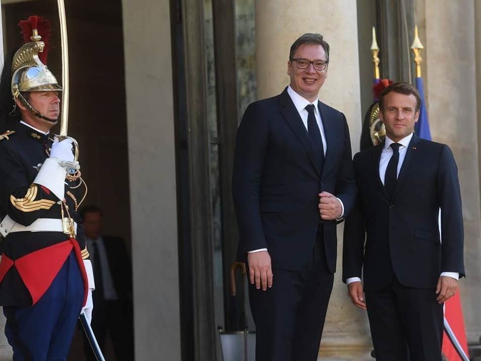  Aleksandar Vučić i Makron u Parizu 