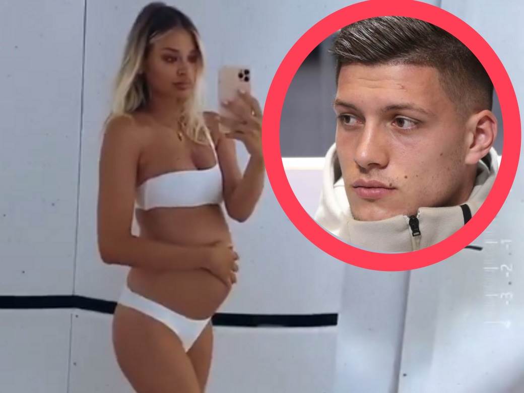  Luka Jović Sofija Milošević poljubac na bazenu trudnički stomak Instagram foto 