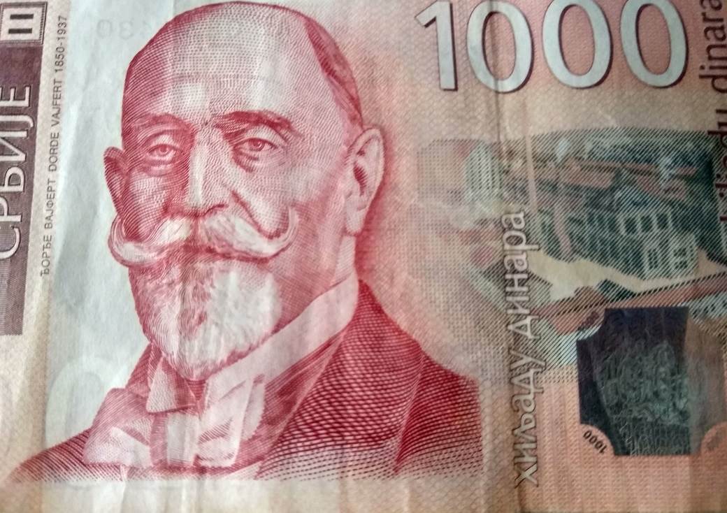  Đorđe Vajfert biografija novčanica 1.000 dinara 
