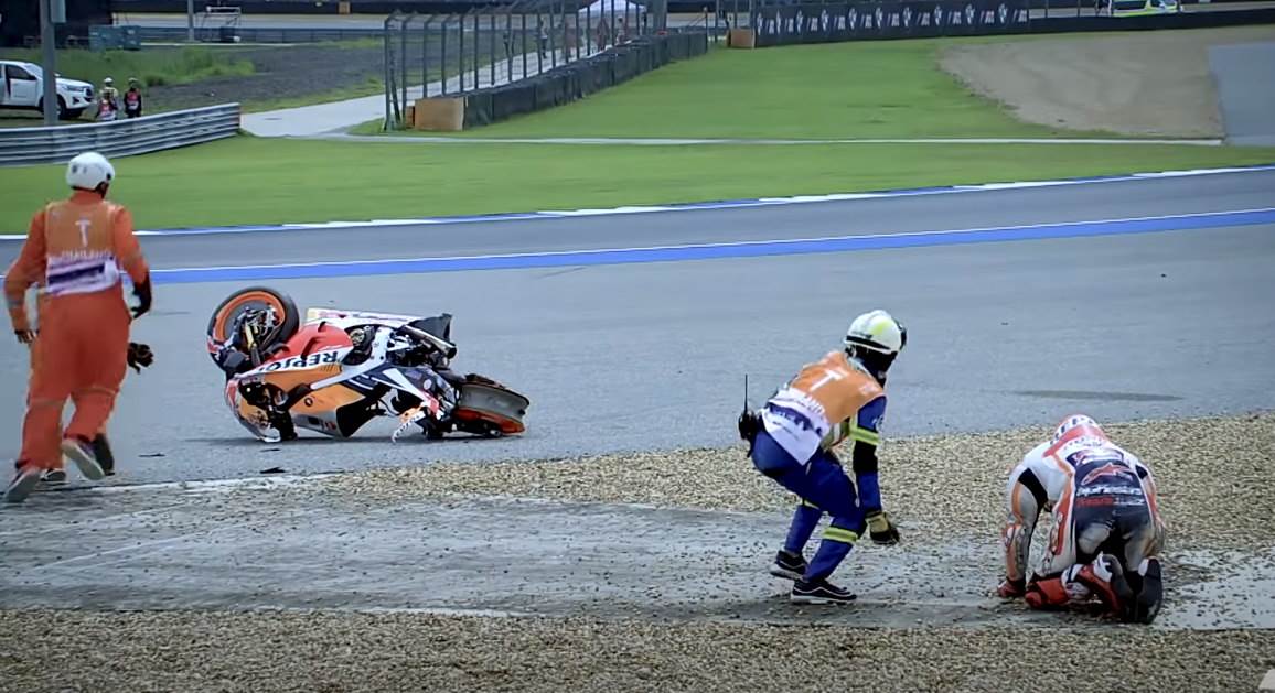  Mark Markez slomio ruku šampion Moto GP sezona prva trka Španija Herezez 