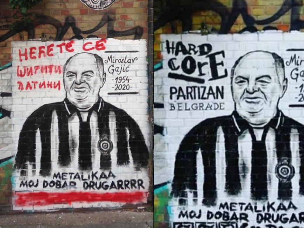  Delije Grobari grafiti navijački rat huligani London 