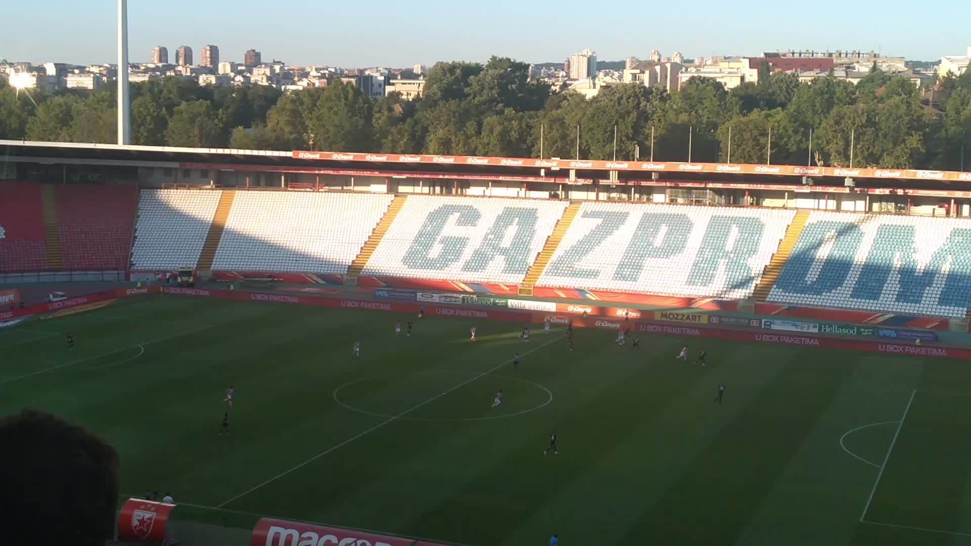  Crvena zvezda Borac Banjaluka pripremna utakmice Delije razglas prazne tribine 