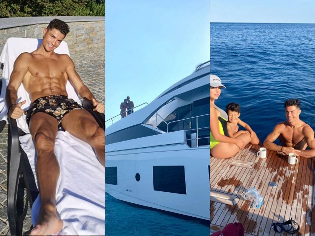 Kristijano Ronaldo (Instagram) kupio jahtu, plovi sa devojkom Đorđinom i četvoro dece 