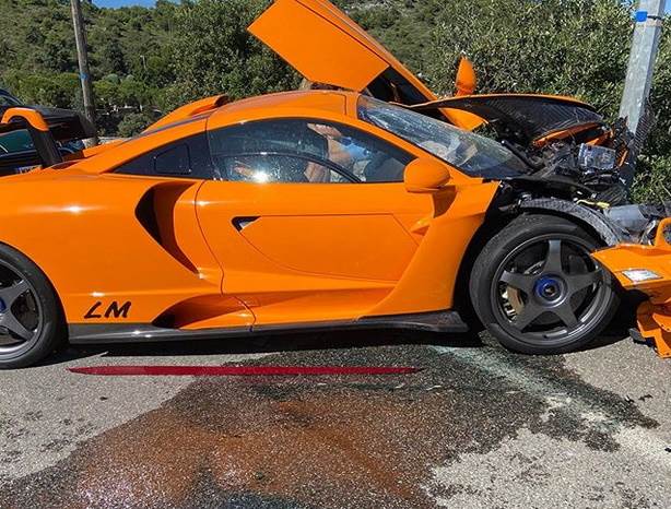  Adrian Sutil Formula 1 uništio super automobil "Meklaren Sena LM" vredan 1,4 miliona evra FOTO 