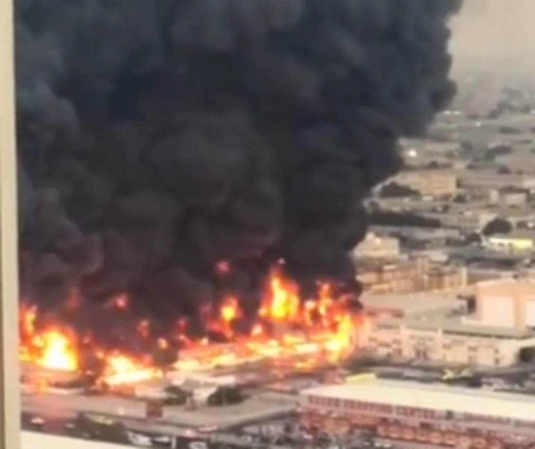  Emirati požar gradska pijaca video 