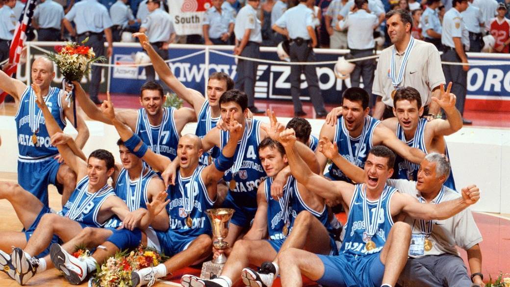  Sećanja Atina 1998 SR Jugoslavija šampion sveta u košarci finale Željko Rebrača banana Bodiroga MVP 