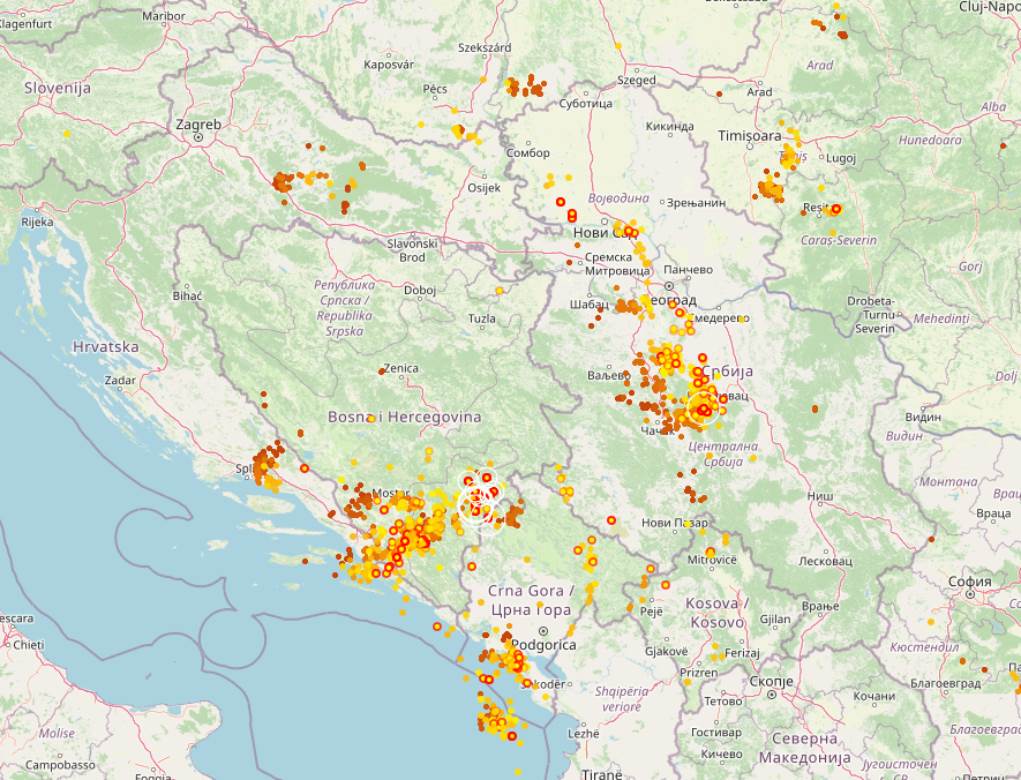  Srbija vremenske nepogode upozorenje potop radarska slika foto video 