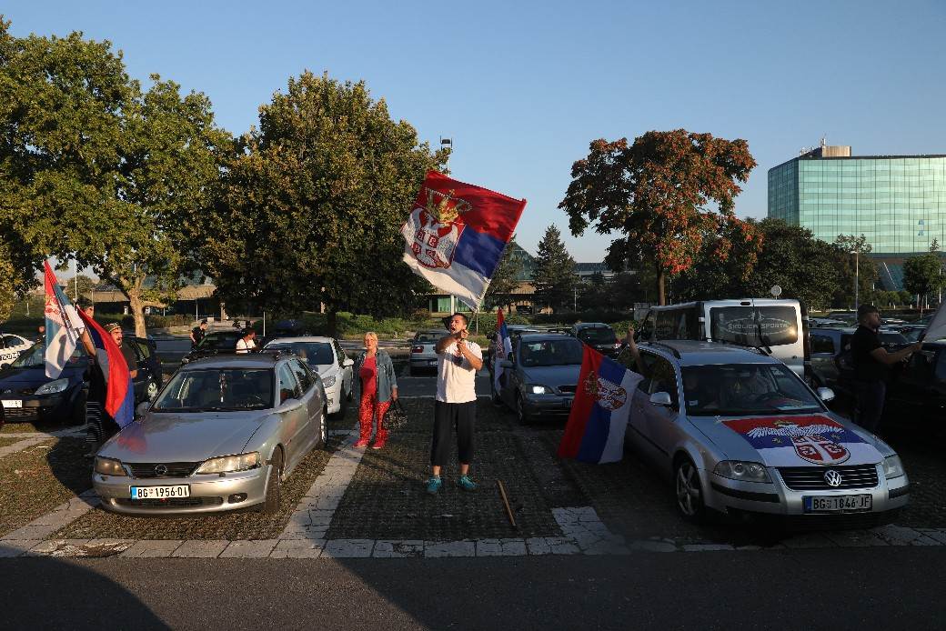  Beograd protest vožnja autoput podrška Srbi Crna Gora 