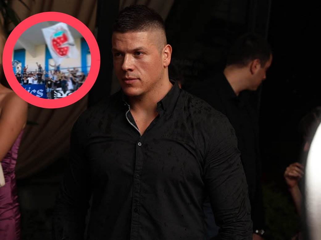  Sloba Radanović transparent navijača Titane reakcija Instagram foto 