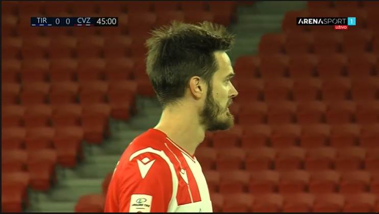  Tirana - Crvena zvezda UŽIVO prenos livestream Arena Sport rezultat golovi (VIDEO) 