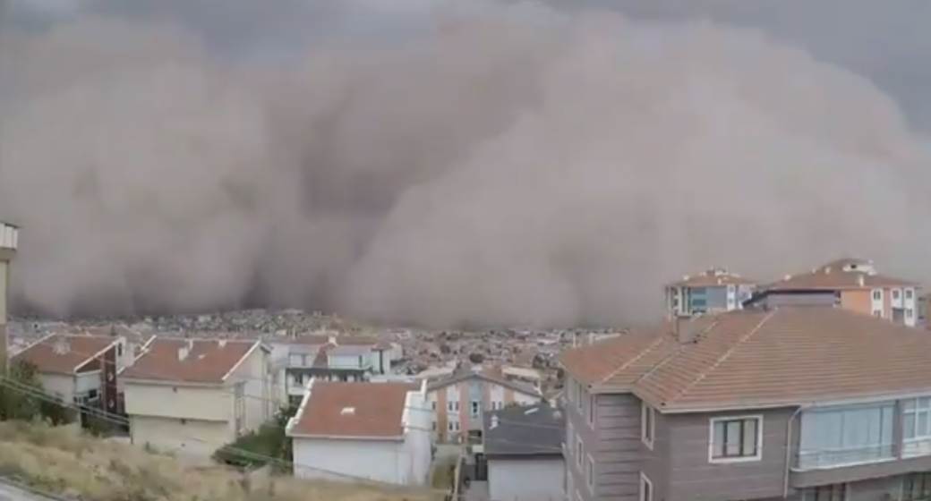  Turska Ankara peščana oluja,povređeni  VIDEO  