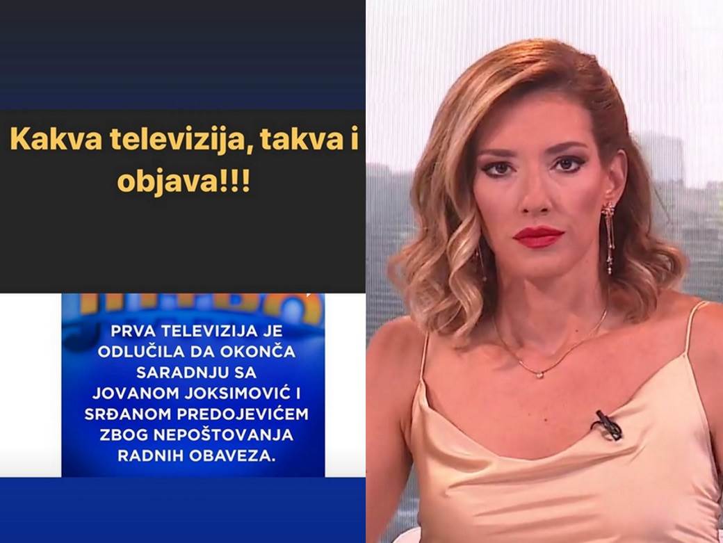  Jovana i Srđan dobili otkaz oglasila se Jovana Joksimović 