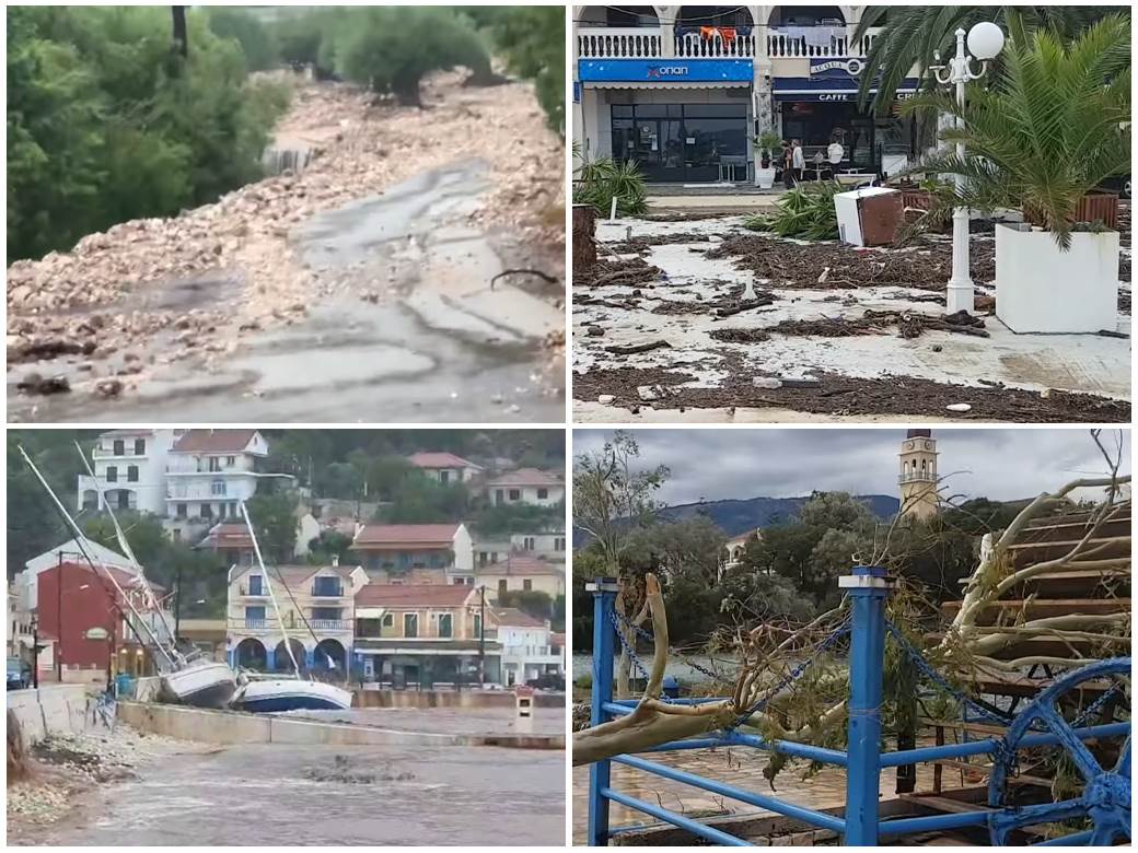  Grčka Kefalonija uragan Janos snimci 