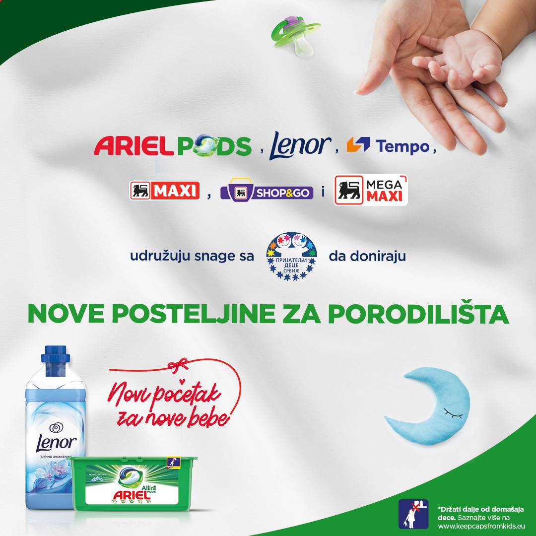  Porodilišta u Srbiji Procter Gamble Ariel Lenor kampanja Novi početak za nove bebe 