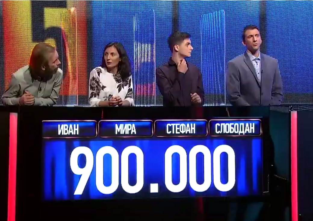  Potera rekord u Srbiji i Hrvatskoj takmičari osvojili 900.000 dinara, u Hrvatskoj 4.500.000 