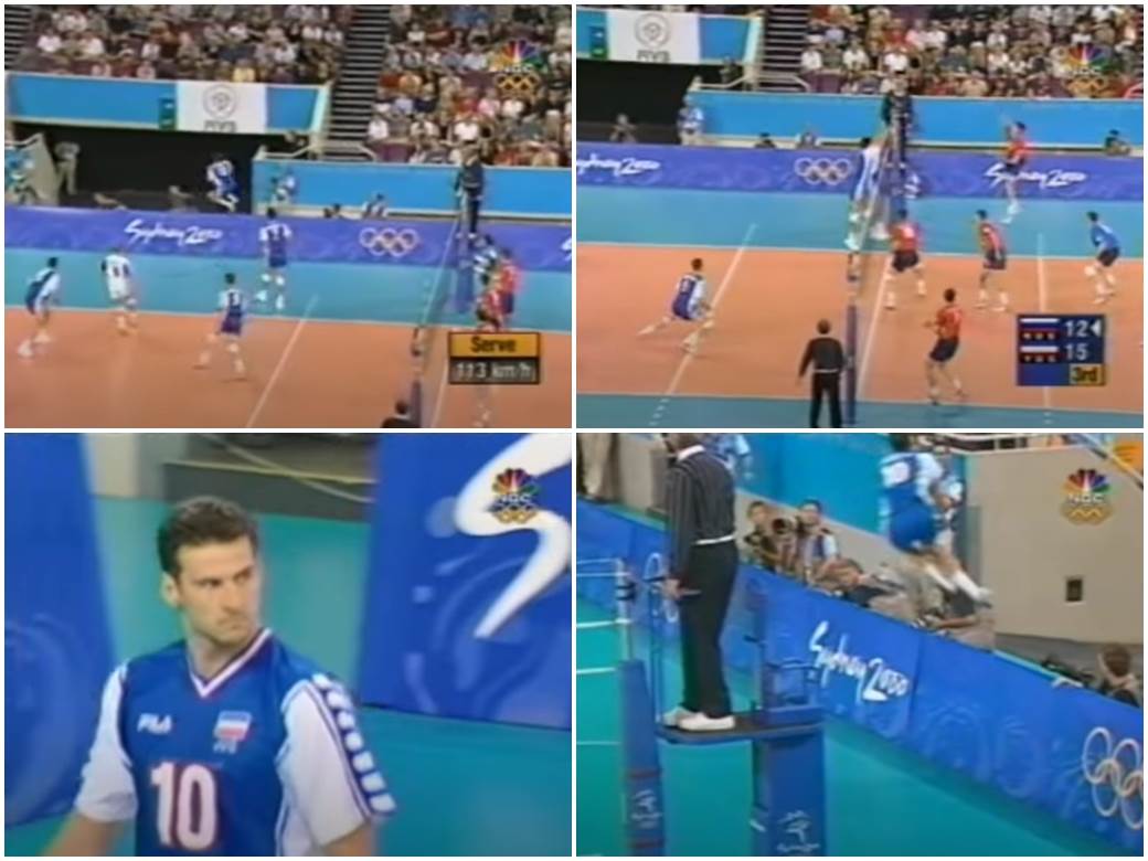  Jugoslavija zlatna medalja odbojkaši 2000. Sidnej Vanja Grbić poen Sportska sećanja MONDO 