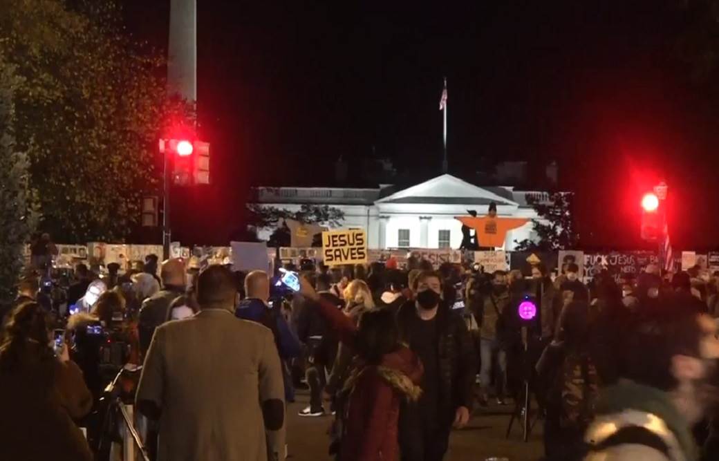  amerika izbori protest ispred bele kuce 