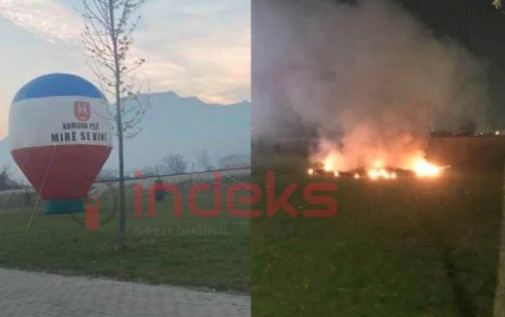 pec zapalili balon jugoslovenska zastava 