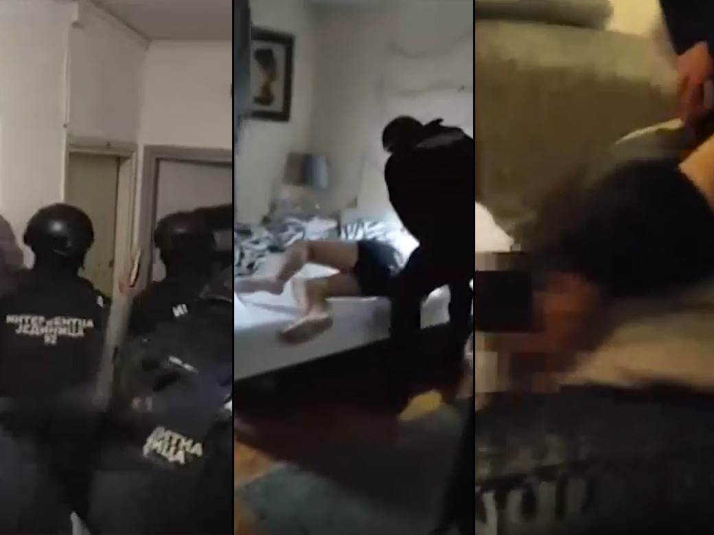  akcija policije hapsenje mup kafeterija novi beograd razbojnici video interventna jedinica 
