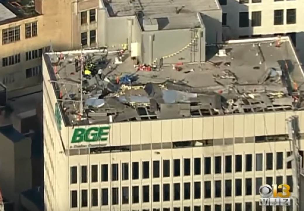  baltimor eksplozija povredjeni ljudi srusio se krov zgrade 