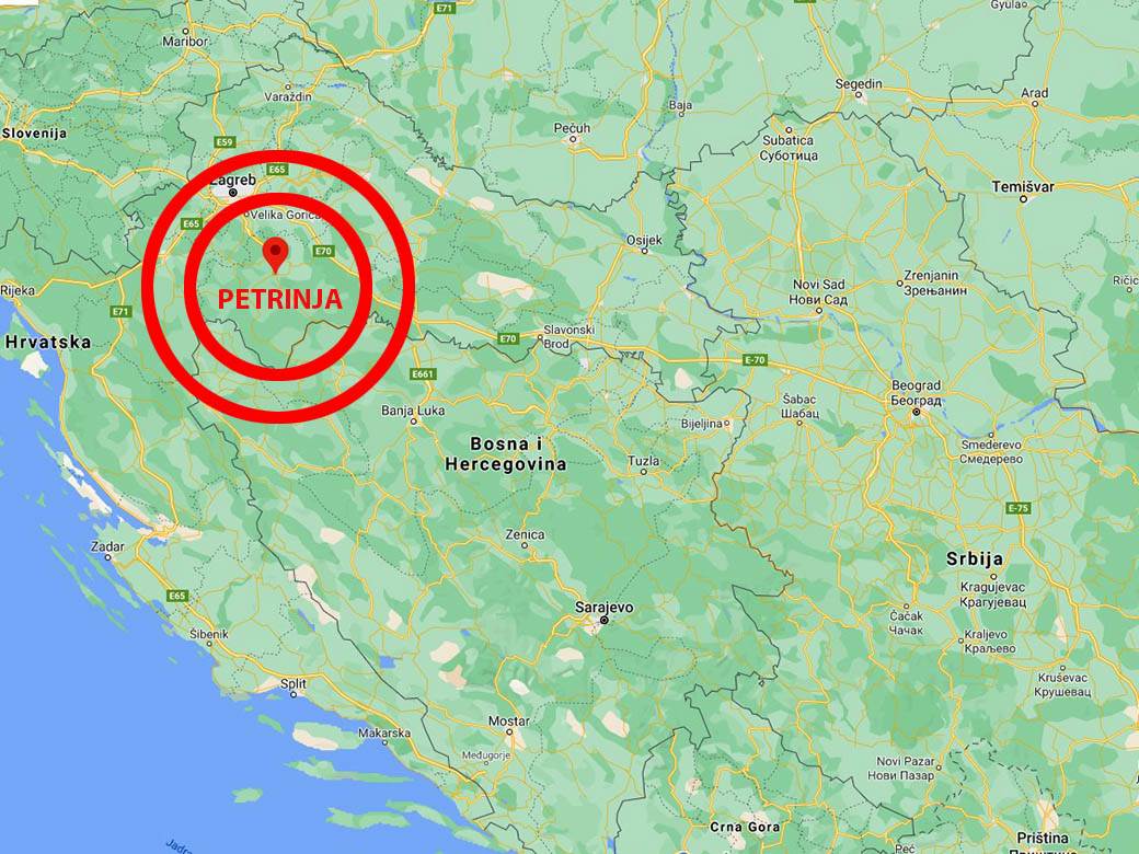  zemljotres hrvatska petrinje zagreb  