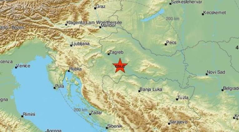  zemljotres hrvatska petrinja 3,5 rihtera   