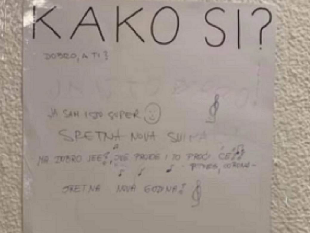  zagreb poruka u hodniku zgrade hrvatska 