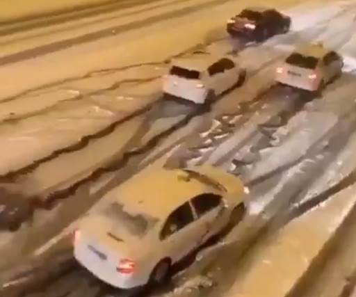  trga u madridu filomena sneg u spaniji madrid trka automobila klizavi putevi vozaci 