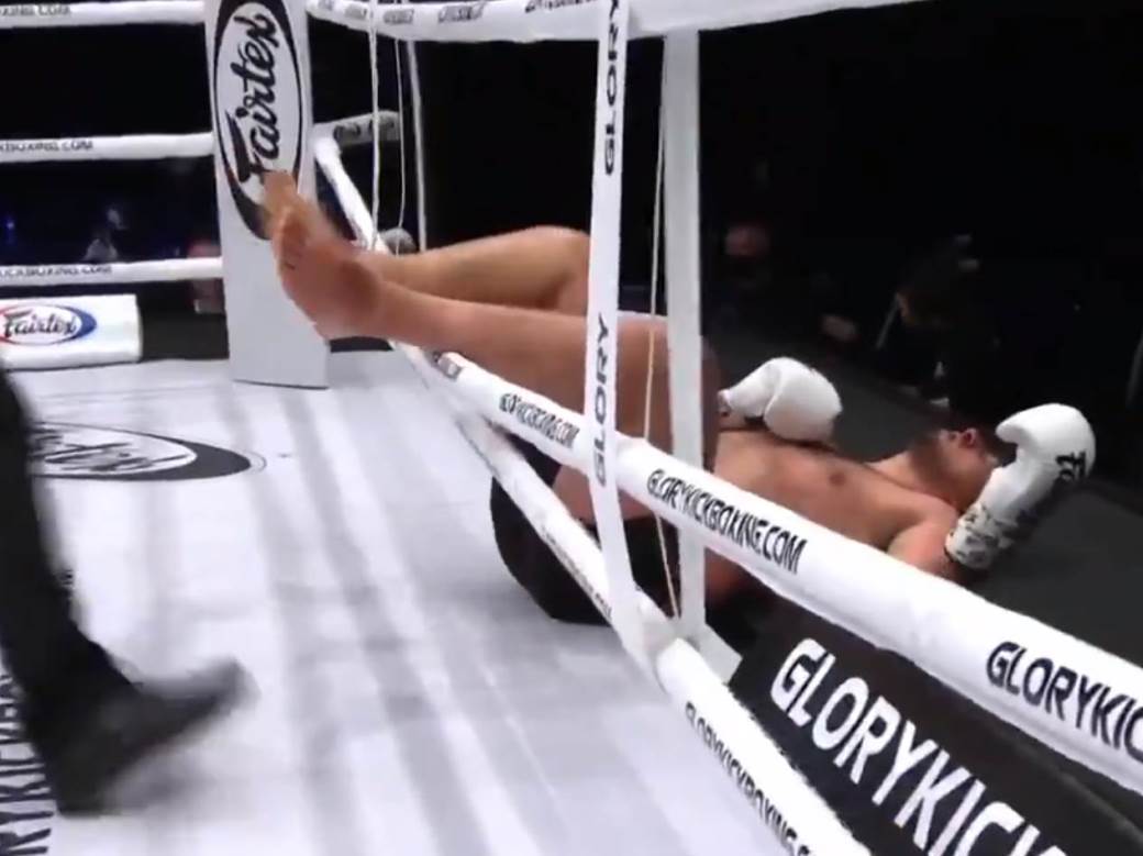  spektakularni nokaut video snimak kik boks izleteo iz ringa glory 