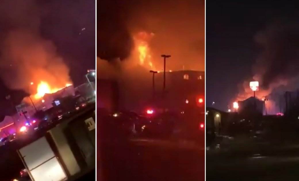  teksas vanredna situacija zima katastrofa izgoreo hotel 