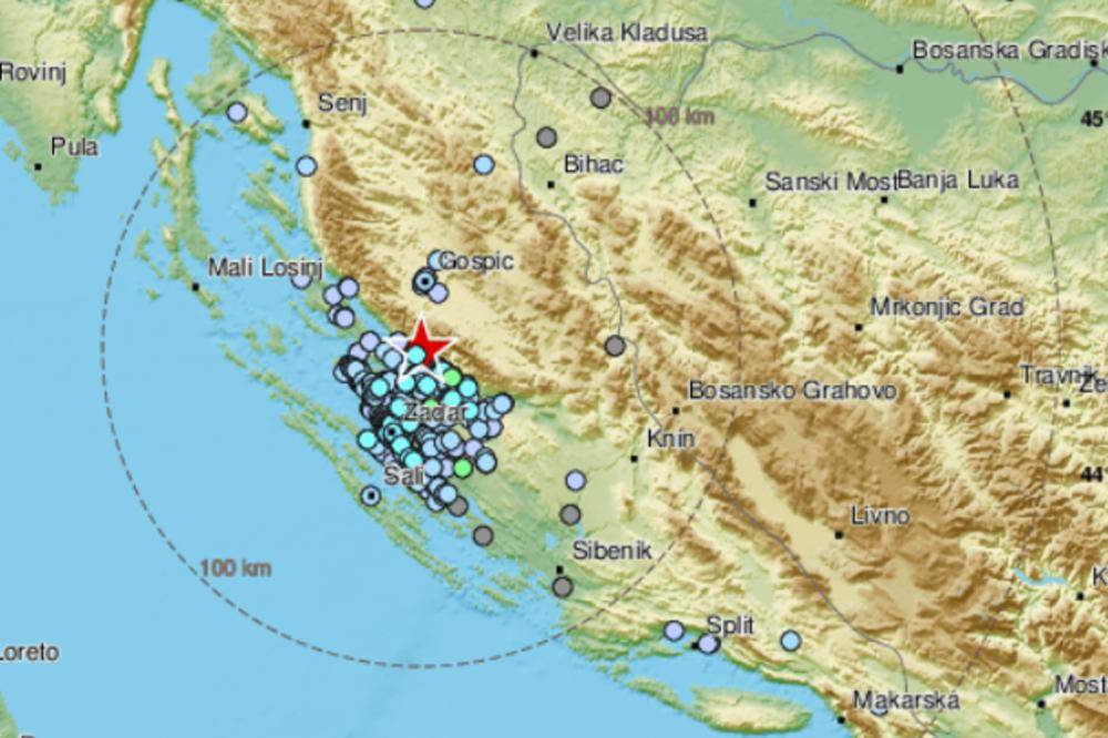  zemljotres hrvatska dalmacija potres 3,5 rihtera 