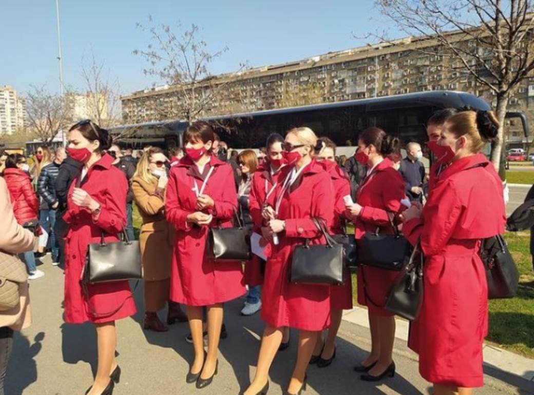  srbija vakcinacija korona virus strani drzavljani albanske stjuardese fotografija 