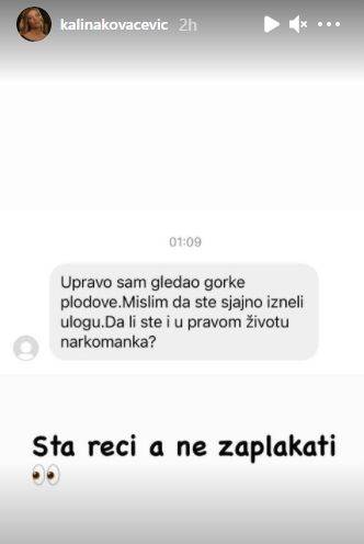 kalina kovacevic instagram pitanje odgovorila 