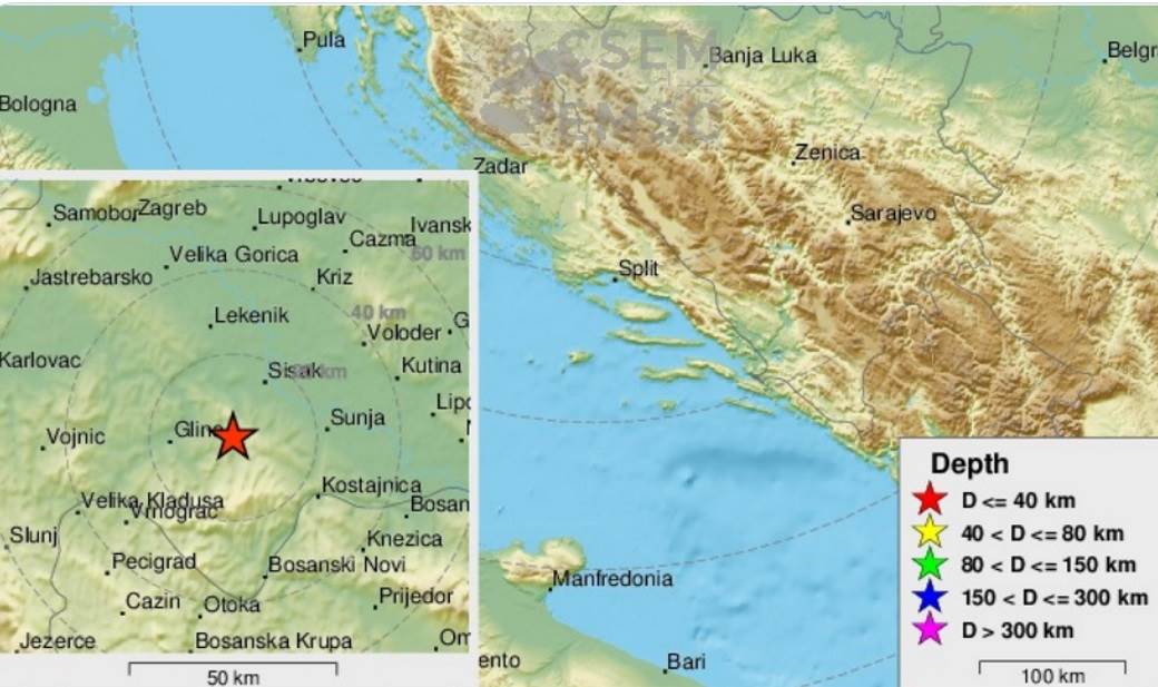  zemljotres pogodio hrvatsku 