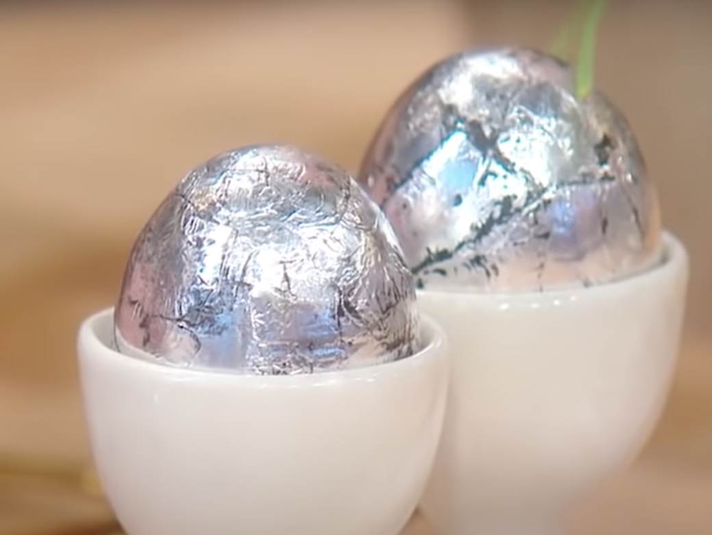  farbanje jaja za uskrs srebrna jaja metalik 