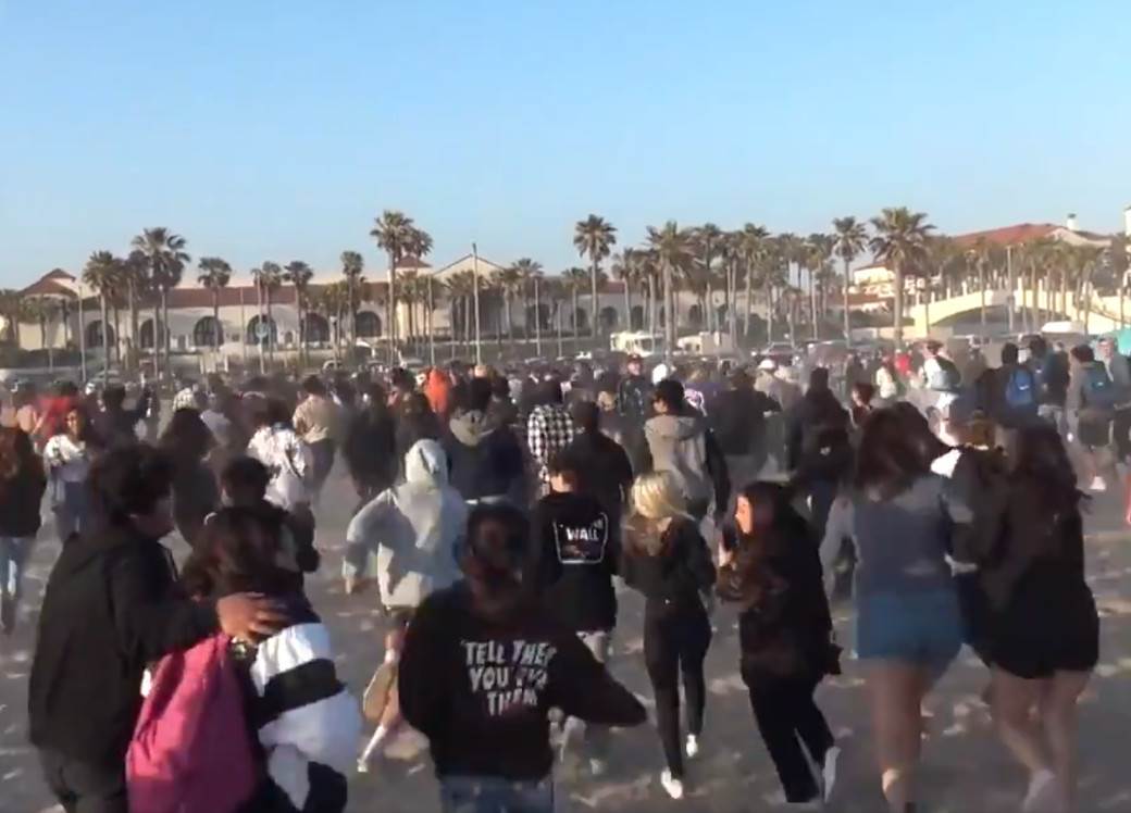 juzna kalifornija proslava rodjendana plaza policija hapsenje video 