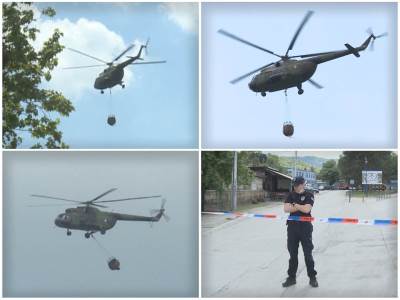  cacak pozar fabrika sloboda vojni helikopteri foto video  