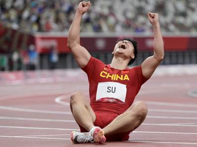  Kinez Su Bingtuan favorit na 100 metara atletika Olimpijske igre 