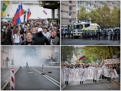  Neredi na protestima u Ljubljani  