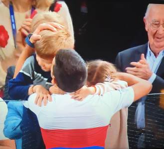  Deca Novaka Đokovića Stefan i Tara na finalu Pariza 