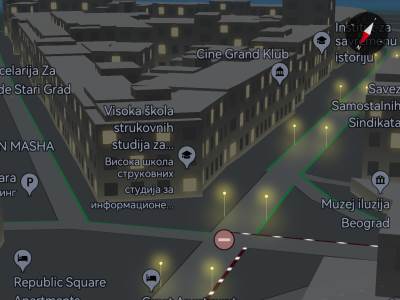 Petal Maps Srbija navigacija ulična rasveta 