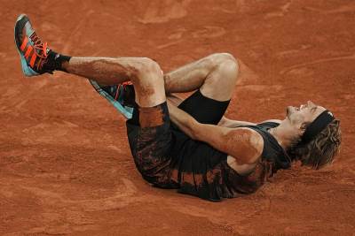  Saša Zverev povredio ligamente stopala u polufinalu Rolan Garosa protiv Nadala 