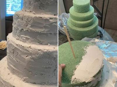  Mlada napravila lažnu tortu za svadbu 