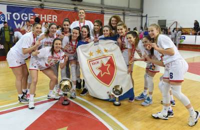  Košarkašice Zvezde šampionke Srbije 