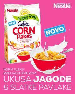  Nestlé Corn Flakes pahuljice bez glutena, novi ukus za svaki novi dan 